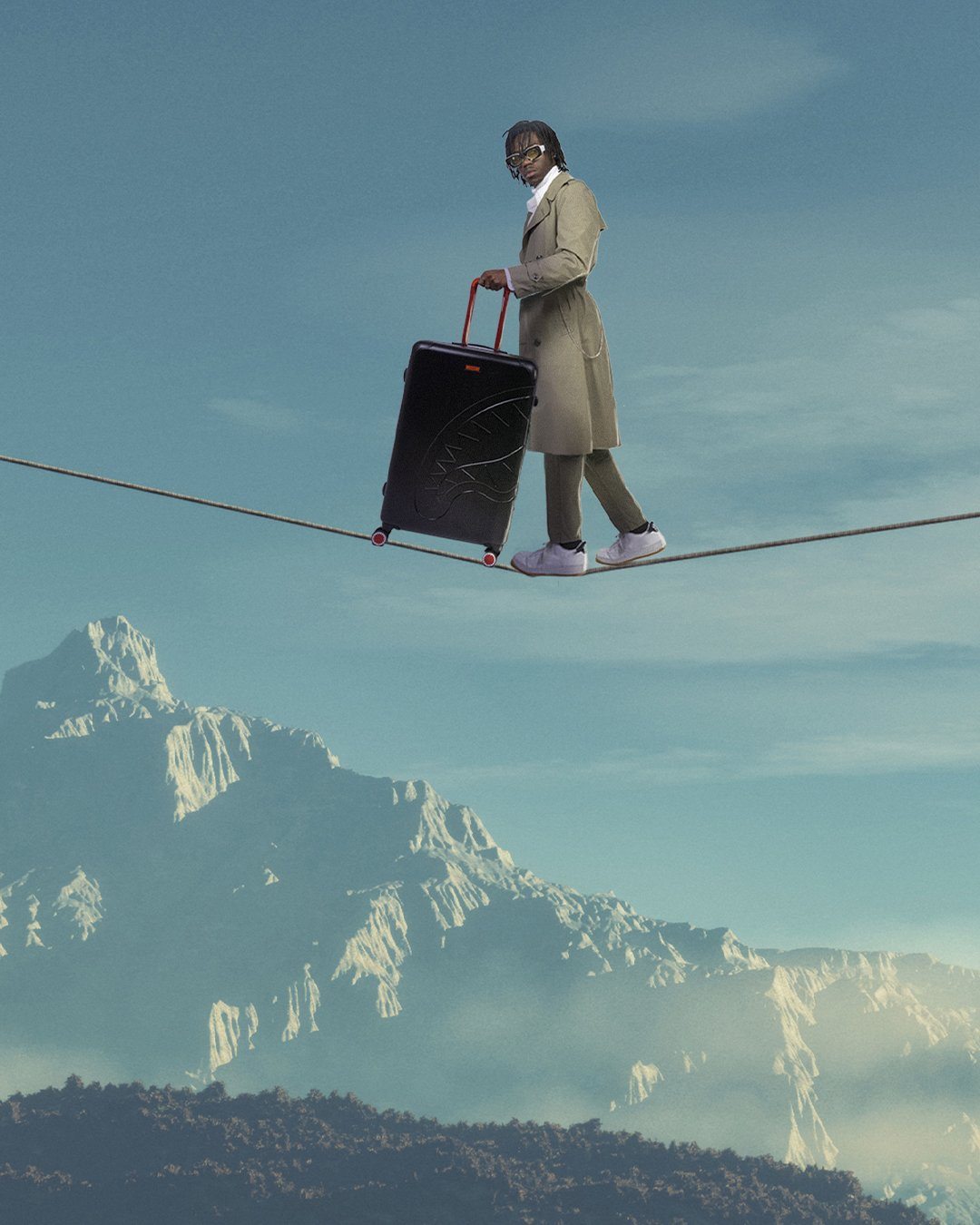 SHARKITECTURE MOLDED 29” FULL-SIZE LUGGAGE