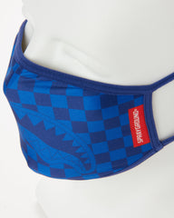 SHARKS IN PARIS (BLUE) FORM-FITTING MASK