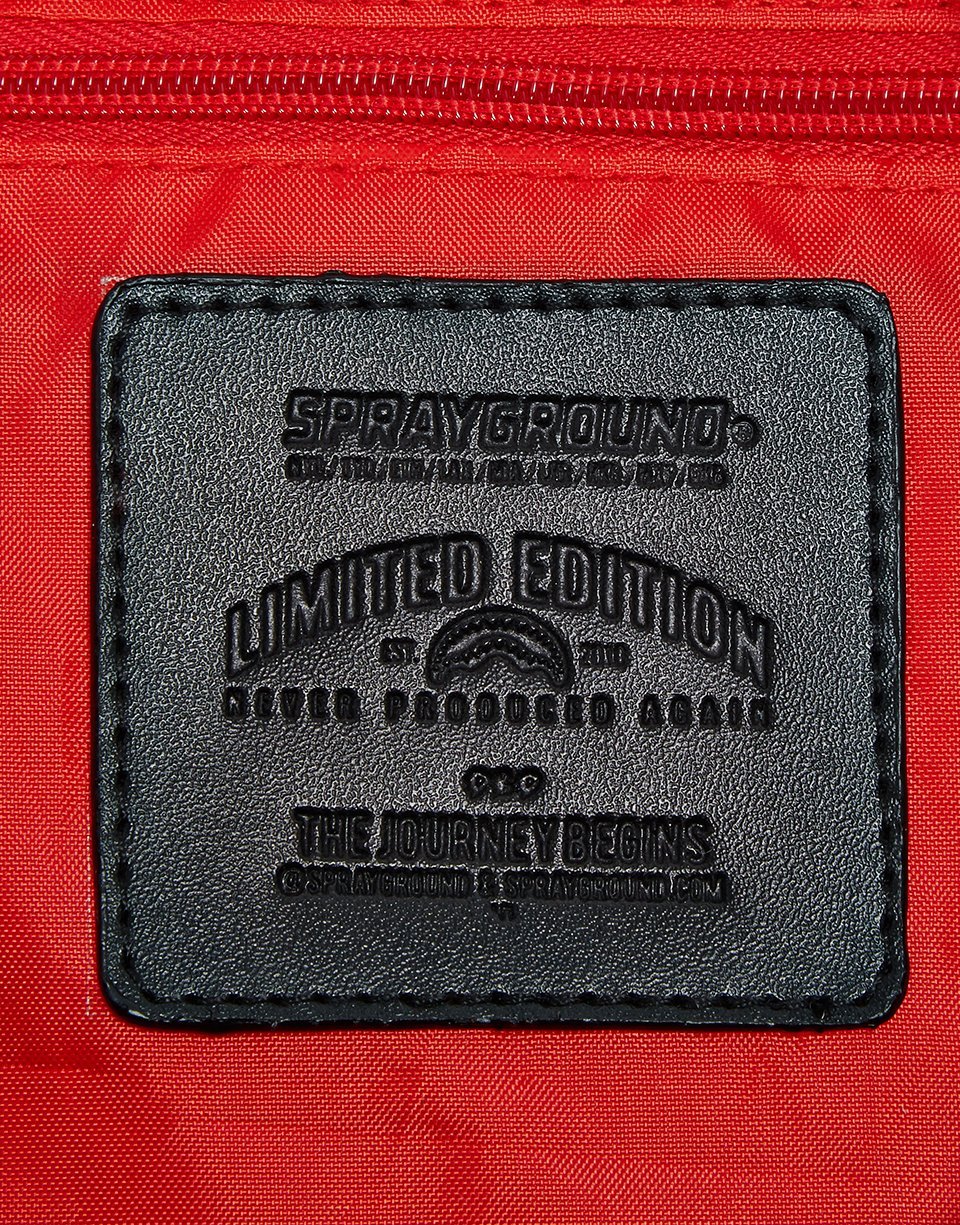 GREY CHECKERED SHARKS IN PARIS MINI DUFFLE