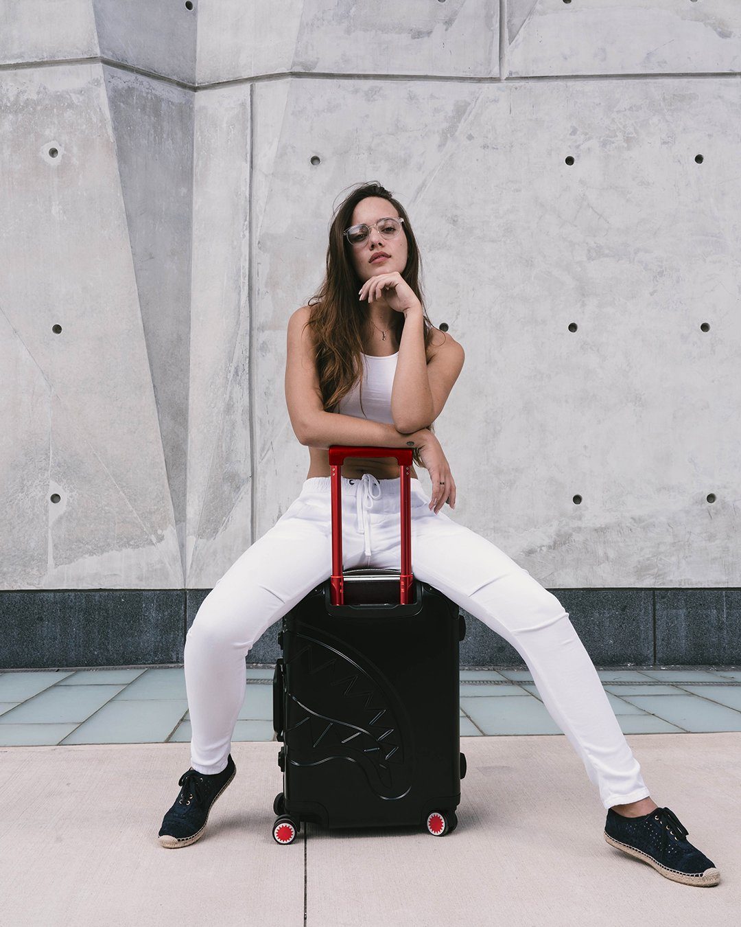 SHARKITECTURE MOLDED 2 PC LUGGAGE SET