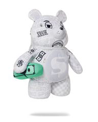 SPLIT THE CHECK (PEARL) MONEYBEAR TEDDYBEAR BACKPACK