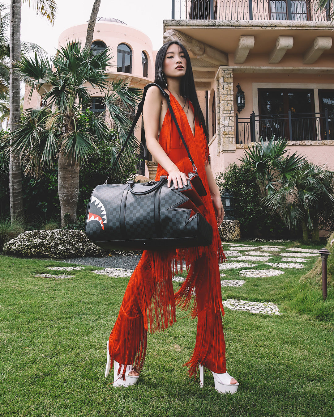 SHARK BITE SHARKS IN PARIS GRAY DUFFLE