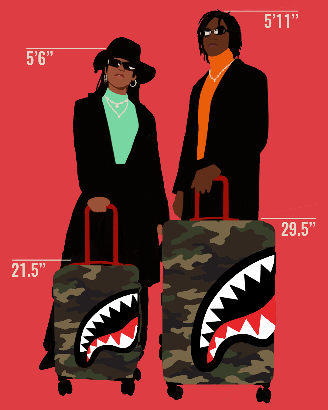 SHARKNAUTICS (CAMO) 29.5” FULL-SIZE LUGGAGE