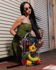 100% CLEAR BACKPACK SHARK